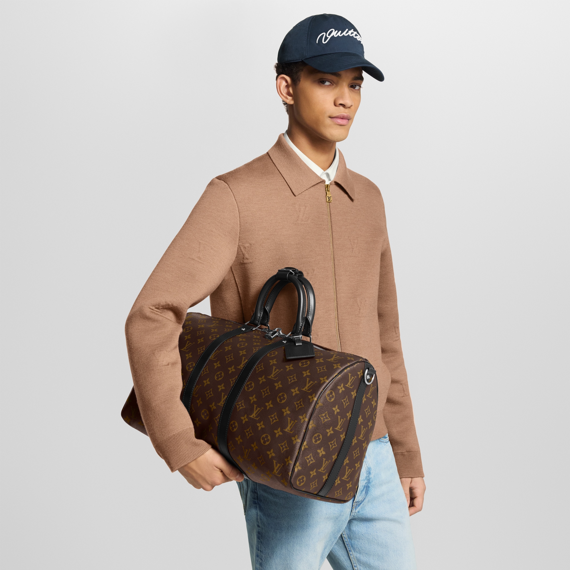 Keepall Bandoulière 45 Monogram Macassar - Travel Bags and Rolling